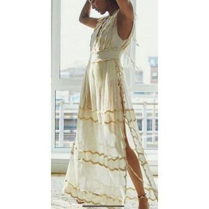Free People Luna Lace Maxi Dress Bodysuit